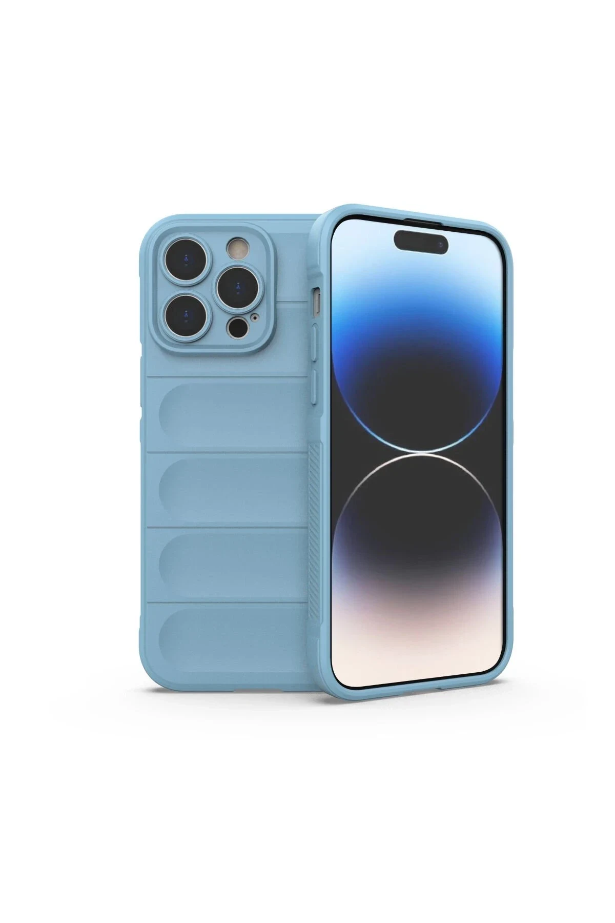 uryport Apple iPhone 14 Pro Max Kılıf Optimum Silikon - Sky Blue