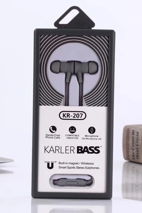 Karler Bass KR-207 Mıknatıslı Kablolu Kulaklık - Gri