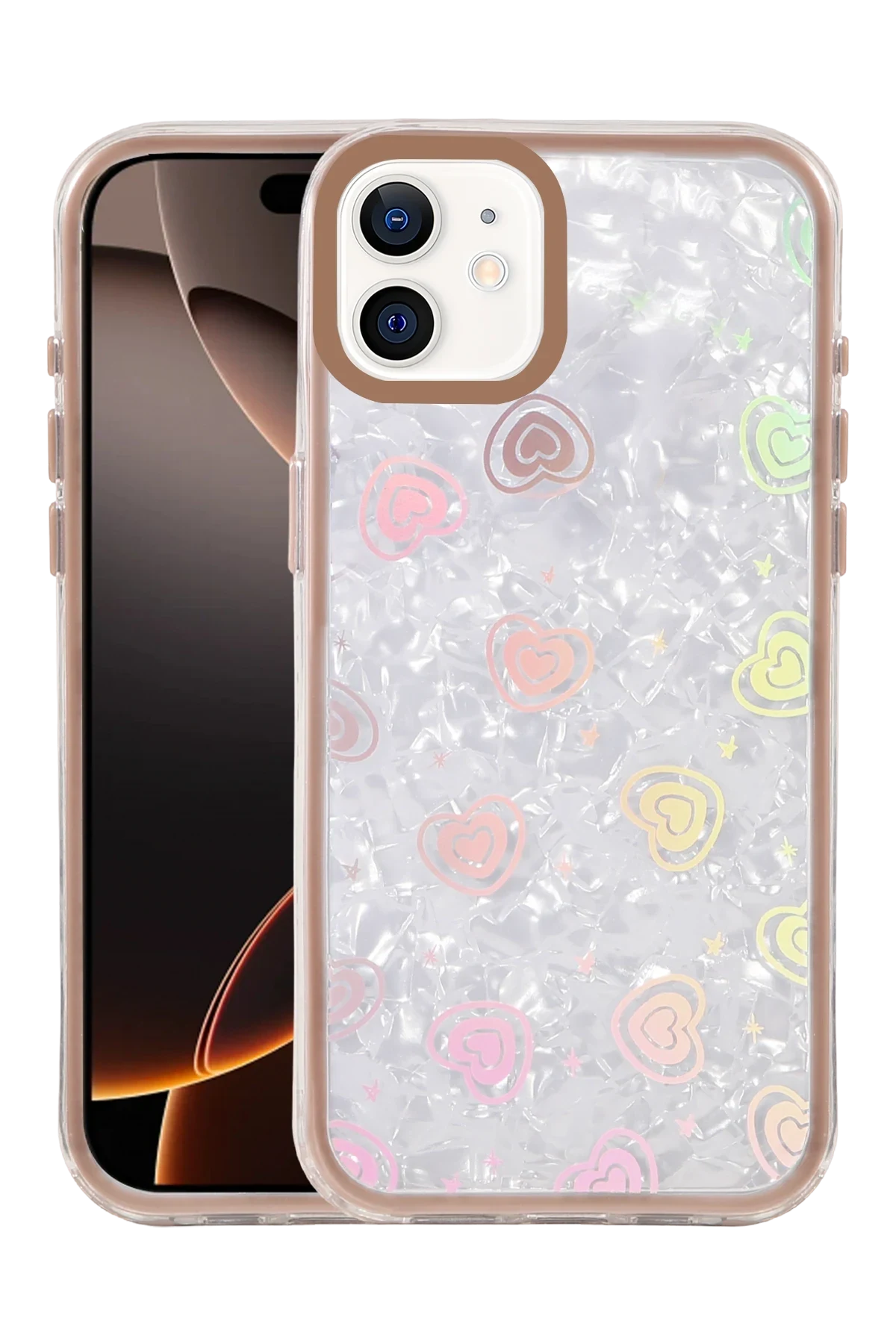 uryport Apple iPhone 11 Lumi Desenli Kapak - Çöl Titanyum