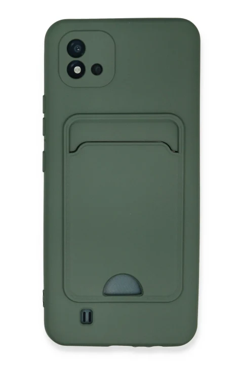 uryport Realme C11 2021 Kılıf Kelvin Kartvizitli Silikon - Koyu Yeşil