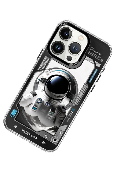 Keep Off Apple iPhone 15 Pro Aerospace Magsafe Kapak - Spaceman