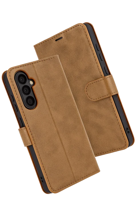 uryport Samsung Galaxy S25 FE Trend S Plus Kapaklı Kılıf - Taba