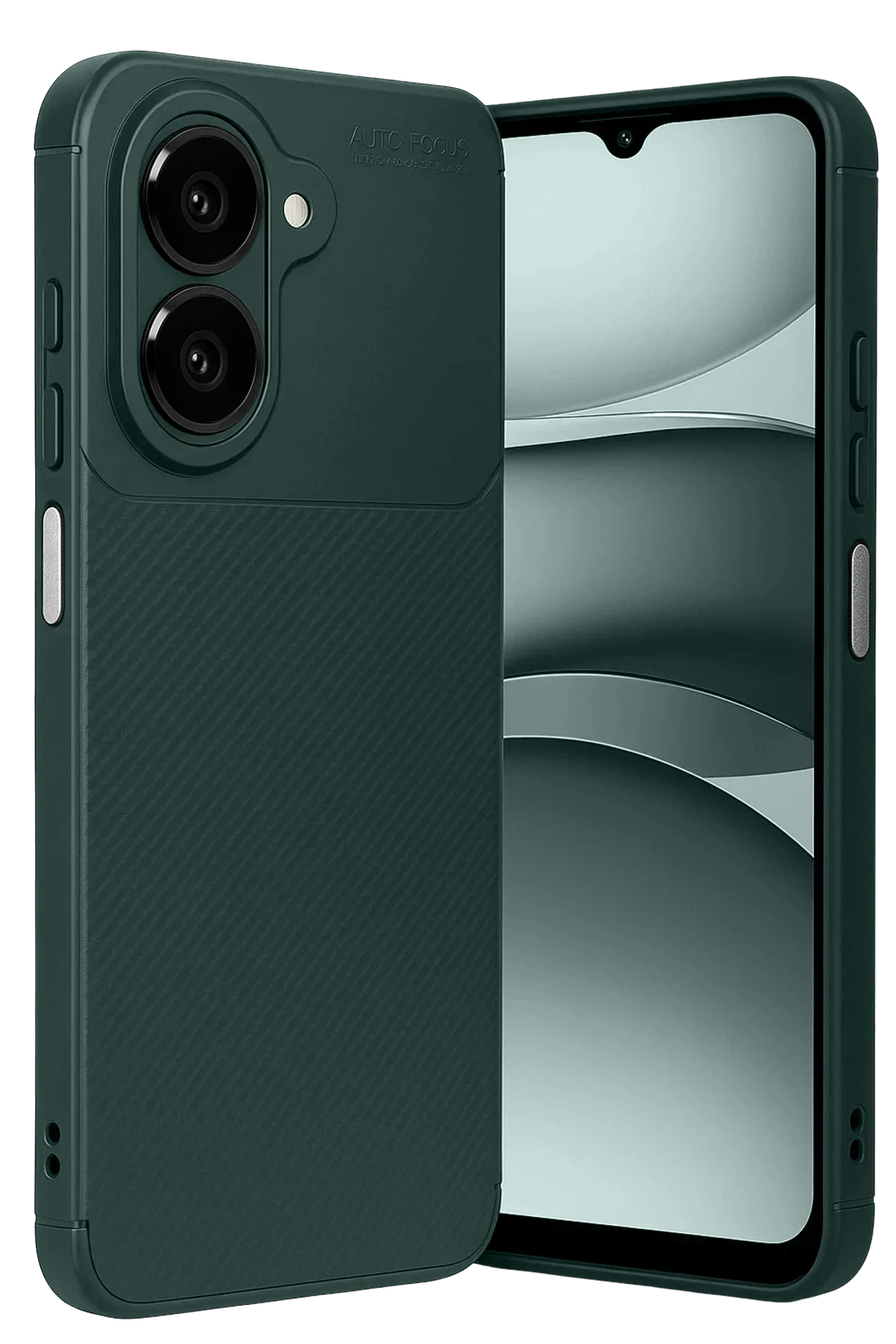 uryport Xiaomi Redmi A5 4G Auto Focus Karbon Kapak - Koyu Yeşil