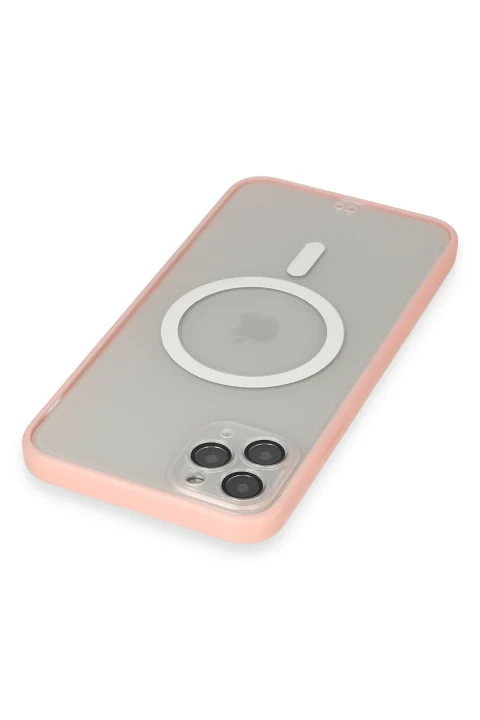uryport Apple iPhone 11 Pro Max Kılıf Grand Magneticsafe Kapak - Pembe