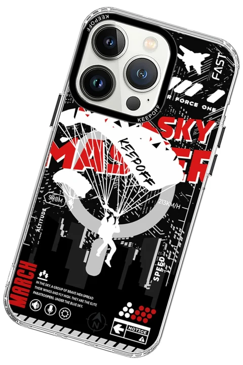 Keep Off Apple iPhone 15 Pro Max Battlefield Magsafe Kapak - Airborne