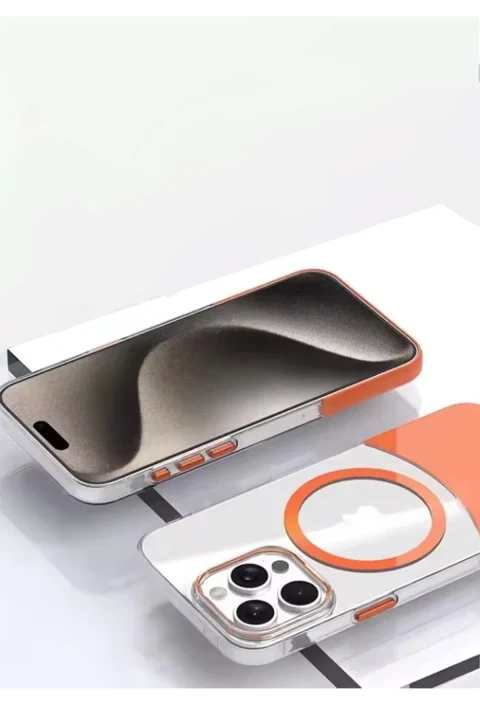 Joko Apple iPhone 15 Pro PC Suit Magsafe Kapak - Beyaz