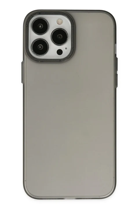 uryport Apple iPhone 13 Pro Kılıf Modos Metal Kapak - Siyah