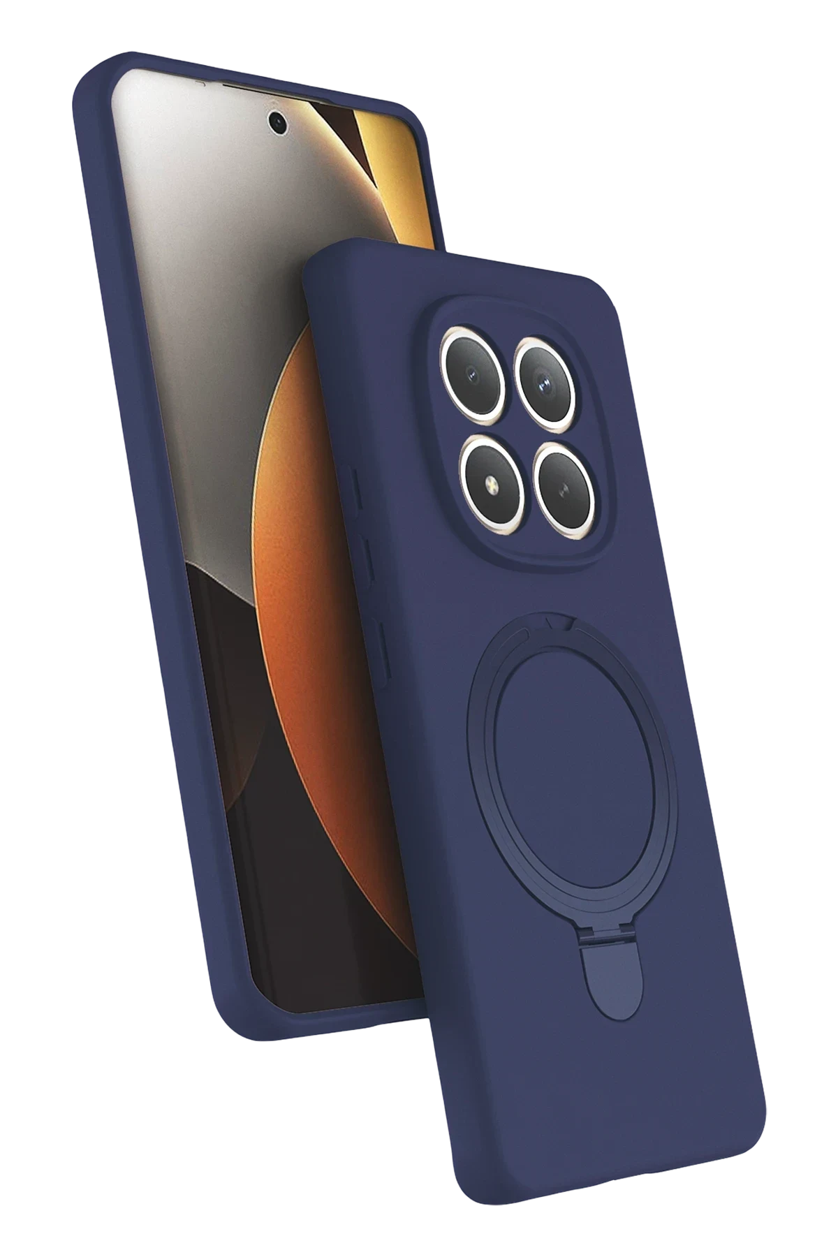uryport Xiaomi Redmi Note 15 4G Regal Magsafe Standlı Kapak - Lacivert
