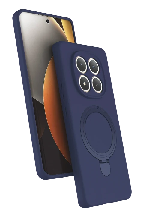 uryport Xiaomi Redmi Note 15 4G Regal Magsafe Standlı Kapak - Lacivert