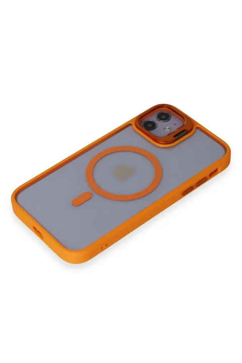 Joko Apple iPhone 11 Kılıf Roblox Lens Magsafe Standlı Kapak - Turuncu