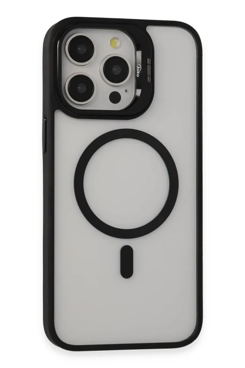 Joko Apple iPhone 14 Pro Max Kılıf Roblox Lens Magsafe Standlı Kapak - Siyah