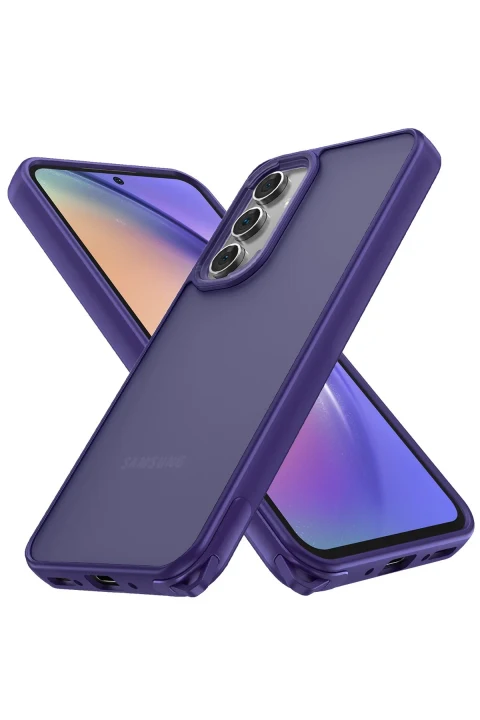 uryport Samsung Galaxy A35 5G Kılıf Elegant Kapak - Derin Mor