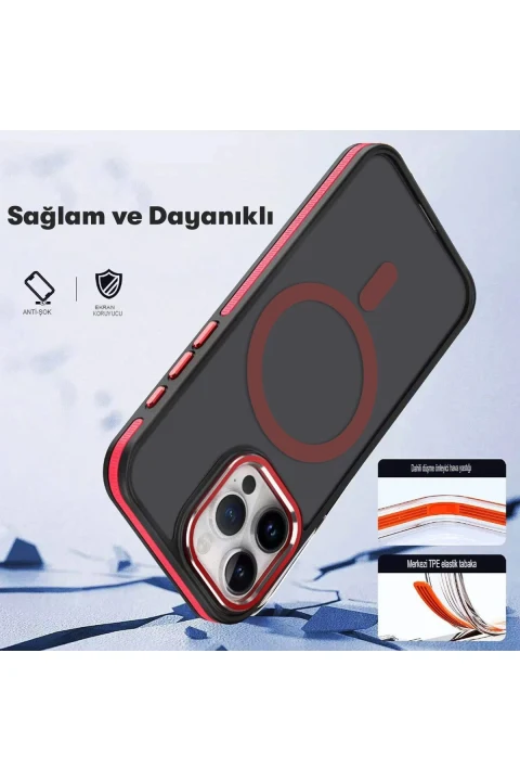 Joko Apple iPhone 15 Winner Magsafe Kapak - Kırmızı
