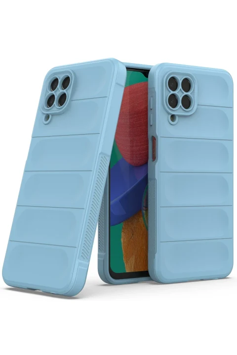 uryport Samsung Galaxy M33 Kılıf Optimum Silikon - Sky Blue
