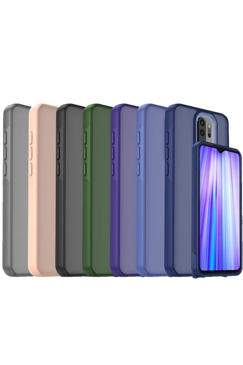 uryport Xiaomi Redmi Note 8 Pro Kılıf Elegant Kapak - Açık Mavi