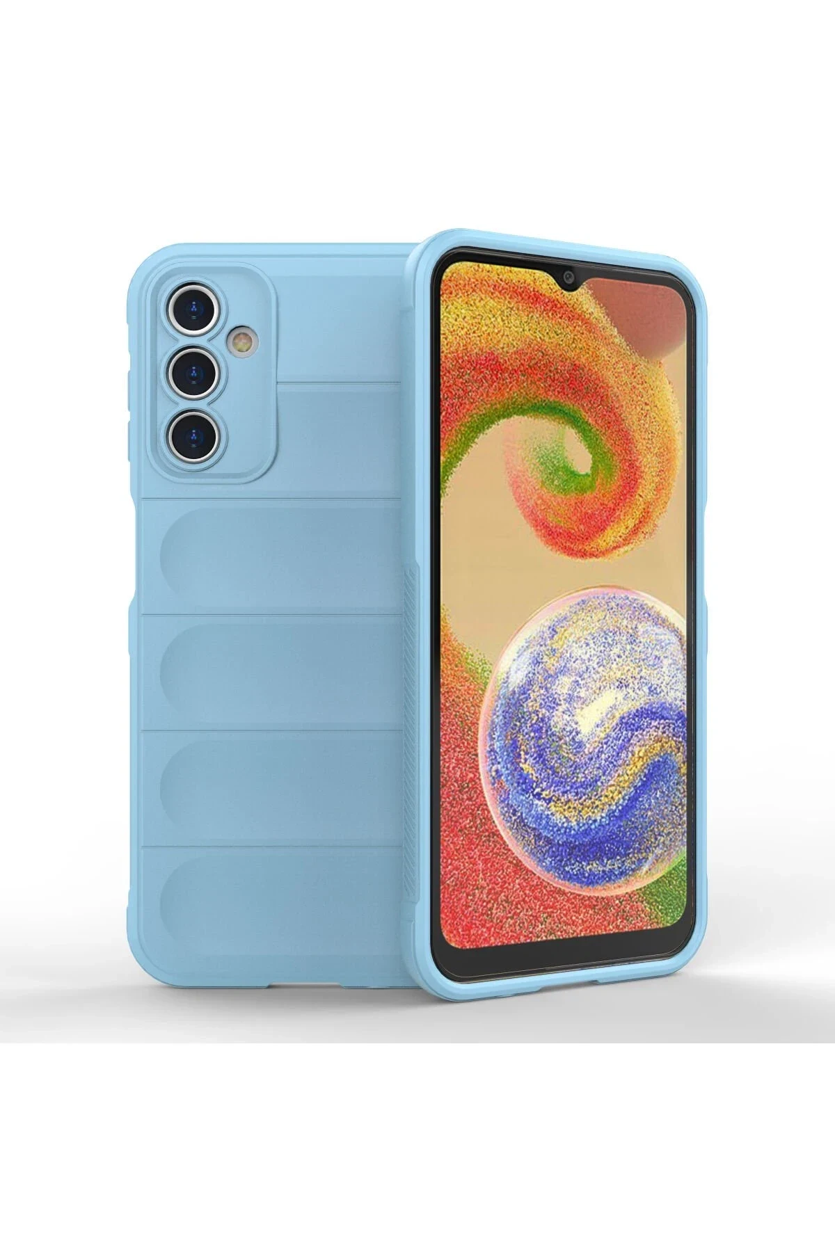 uryport Samsung Galaxy A14 4G Kılıf Optimum Silikon - Sky Blue