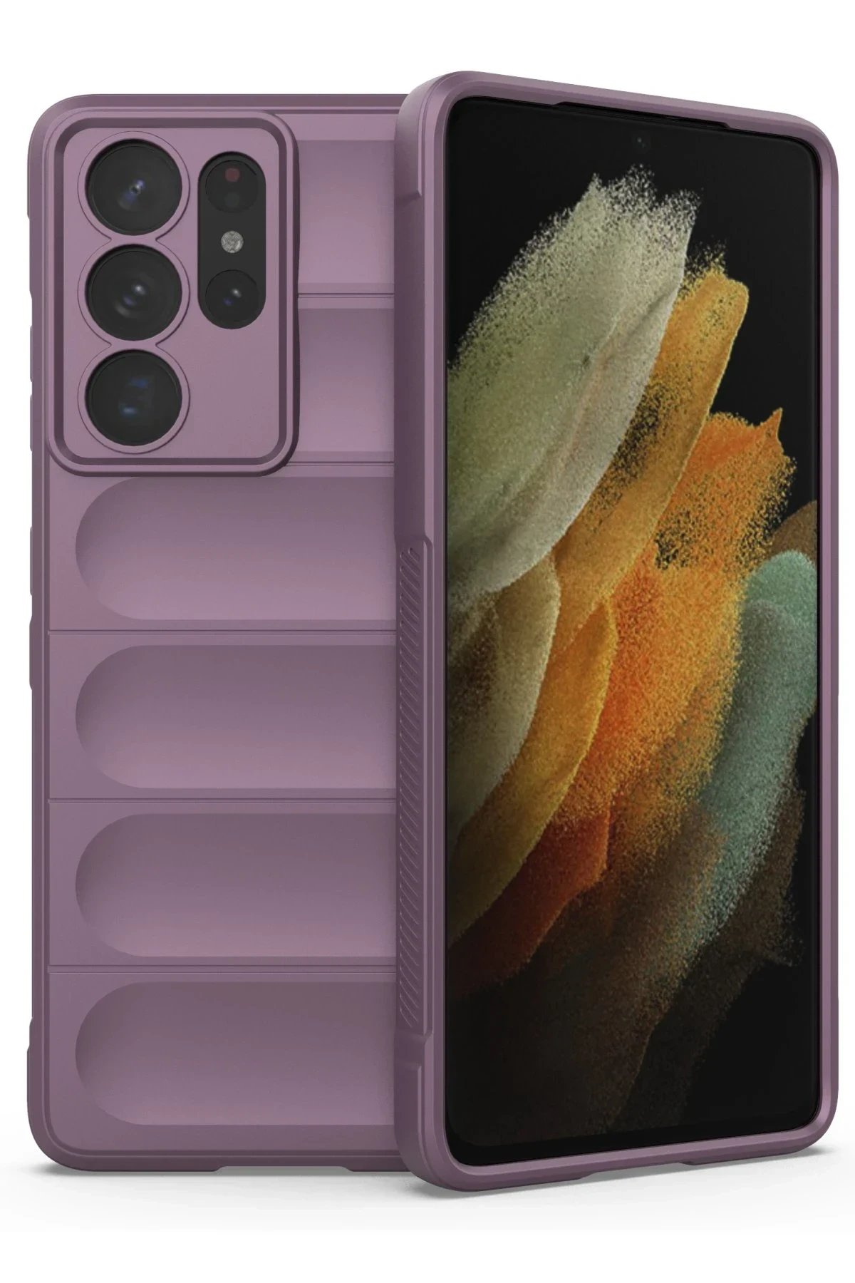 uryport Samsung Galaxy S21 Ultra Kılıf Optimum Silikon - Mor