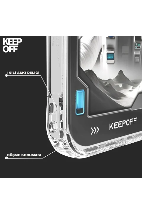 Keep Off Apple iPhone 15 Pro Max Aerospace Magsafe Kapak - Spaceman