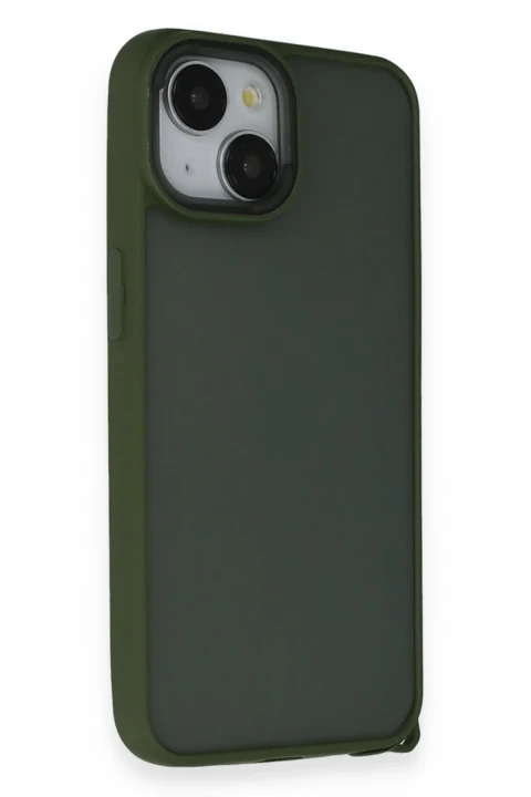 uryport Apple iPhone 14 Kılıf Elegant Kapak - Yeşil