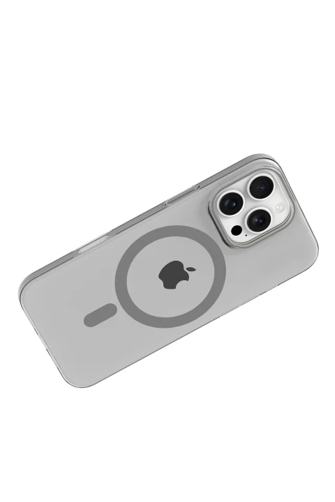 Joko Apple iPhone 16 Pro Max PC Blank Magsafe Kapak - Natural Grey