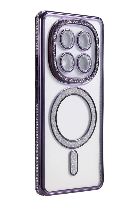 uryport Xiaomi Redmi Note 15 Pro 4G Joke Simli Magneticsafe Kılıf - Derin Mor