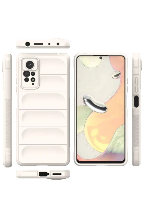 uryport Xiaomi Redmi Note 11 Pro Kılıf Optimum Silikon - Krem