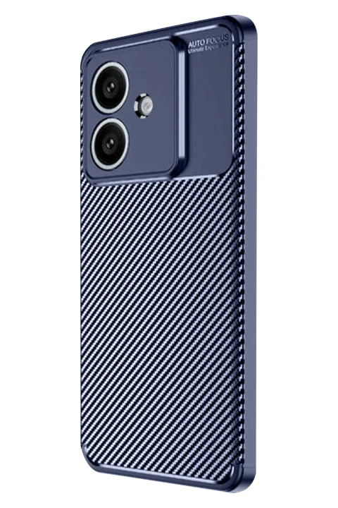 uryport Oppo A3 Kılıf Auto Focus Karbon Kapak - Lacivert