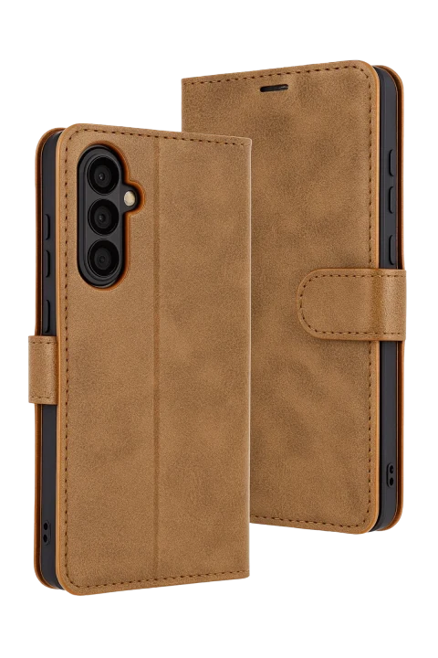 uryport Samsung Galaxy S25 FE Trend S Plus Kapaklı Kılıf - Taba