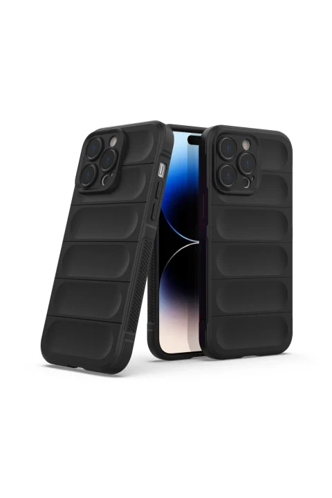 uryport Apple iPhone 14 Pro Max Kılıf Optimum Silikon - Siyah