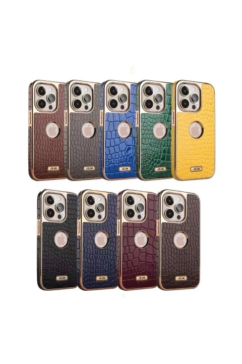 uryport Apple iPhone 14 Kılıf Snake Kapak - Kahverengi