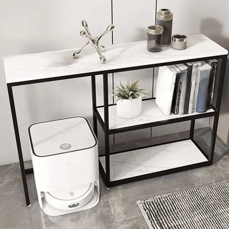 DRS-K2Modern Dikdörtgen Konsol Masa MDF Metal Ayaklı