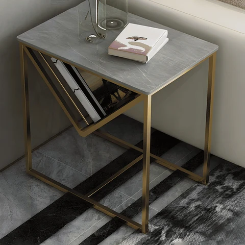 ZGN36757 Modern MDF Çerçeveli Dikdörtgen Yan Sehpa