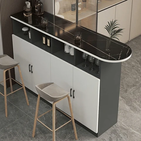 BRM86434 Modern MDF Tabla Ahşap Tabanlı Bar Masası