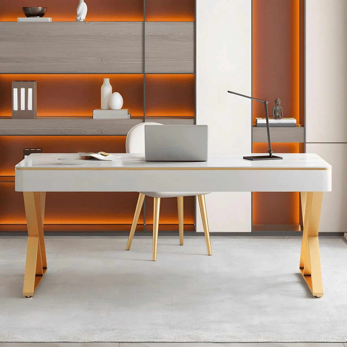 KC-0249 Metal Çalışma Masası Modern Tasarım Ofis Masası