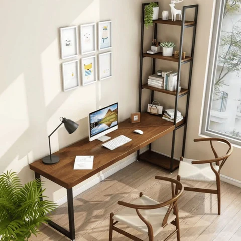 ÇLM65098 Modern Kahverengi Ahşap Çalışma Masası