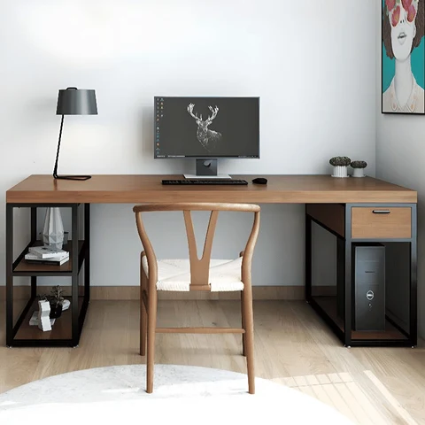 KC-0241 Modern Dikdörtgen Ofis Masası, Çekmeceli Çalışma Masası
