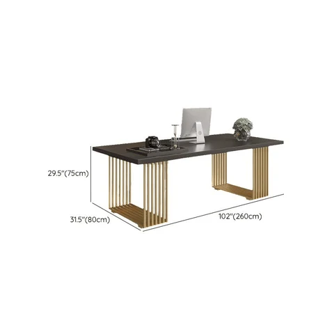 KC-0247 Dikdörtgen MDF Çalışma Masası, Metal Ayaklı Ofis Masası