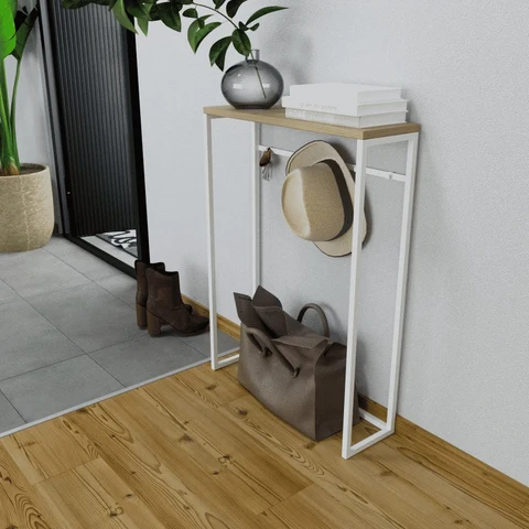 DRS2378 Modern Askılı Metal Ahşap Dresuar