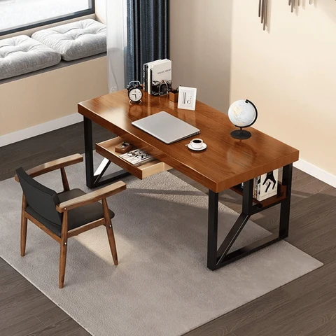 ÇLŞ7811 Modern Masif Ahşap Çalışma Masası