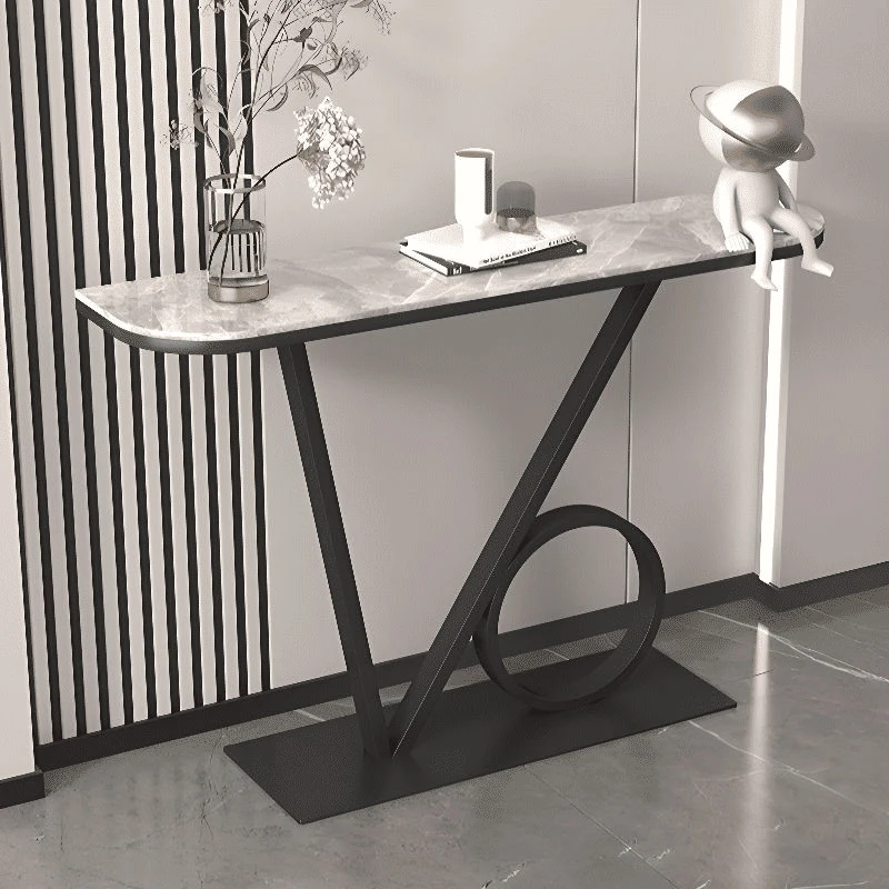 DRS-02 Modern Dikdörtgen Konsol Masa MDF Metal Ayaklı