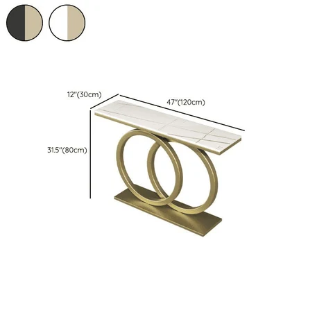 DRS-K5 Dikdörtgen Konsol Masa MDF Metal Ayaklı