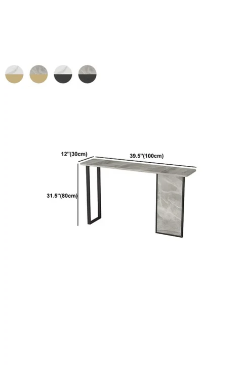 DRS-01 Modern Dikdörtgen Konsol Masa MDF Metal Ayaklı