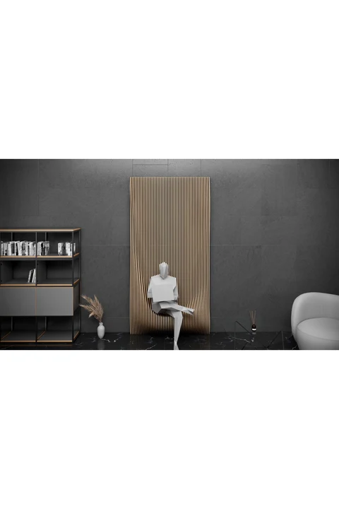KC-072 Dalgalı Ahşap Duvar Sanatı – Modern Mimari Dekor - PARAMETRİK