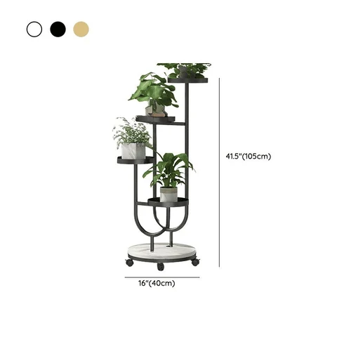 BTK39892 Modern Tekerlekli Metal Bitki Standı