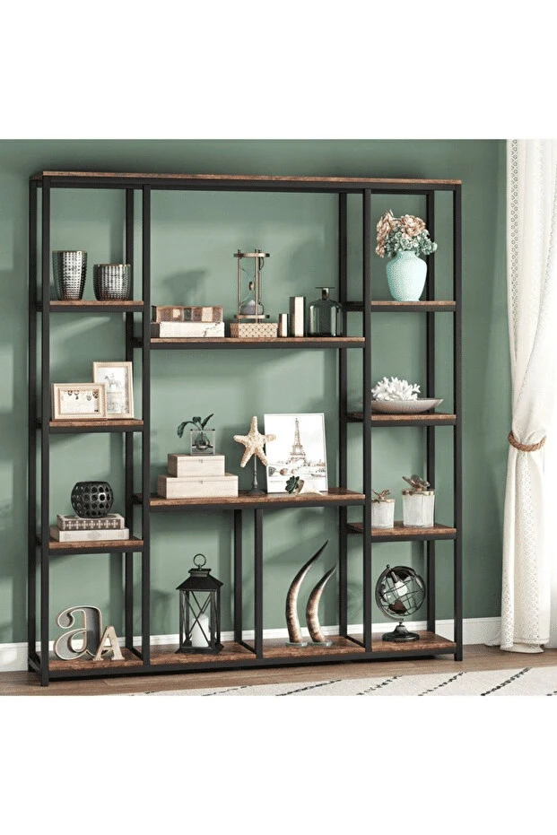 KTP8027 Siyah Metal Kitaplık