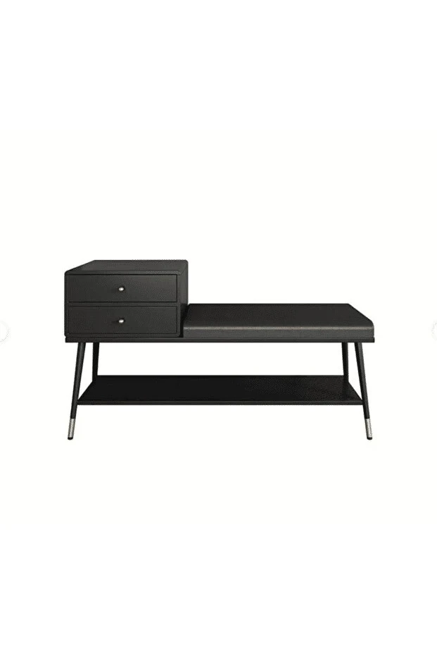 PTM8716 Siyah Metal Ayakkabılık 100x35x47 cm