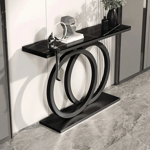 DRS-K5 Dikdörtgen Konsol Masa MDF Metal Ayaklı