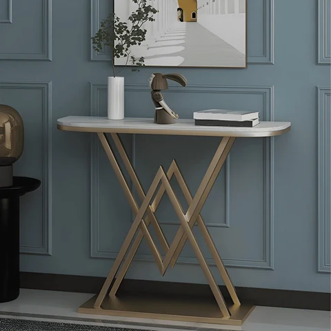 DRS-070 Yarım Daire Dresuar Masa MDF Metal Ayaklı