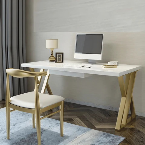 KC-0245 Beyaz MDF Çalışma Masası, Dikdörtgen Ofis Toplantı Masası