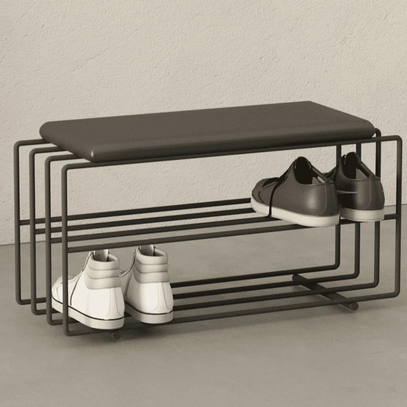 AYK05777 Modern Metal Sandıklı Bench Ayakkabılık